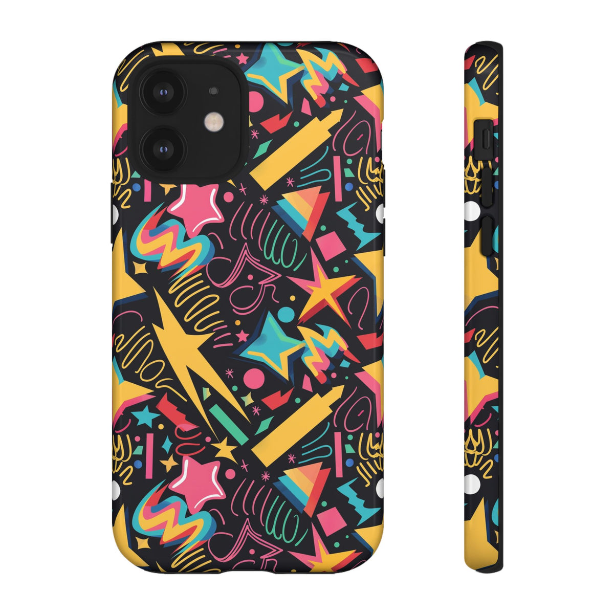 90s Themed Seamless Pattern Phone Case – Embrace Retro Style and Protection 232