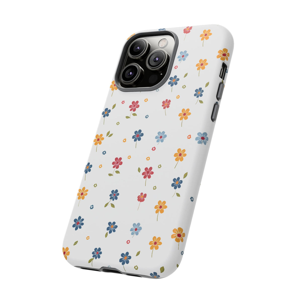 Wild Flowers Garden Stitch Phone Case – Nature-Inspired Floral Design