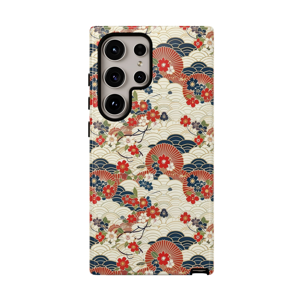 Japanese Pattern Phone Case – Elegant & Timeless Design for Your Phone 124