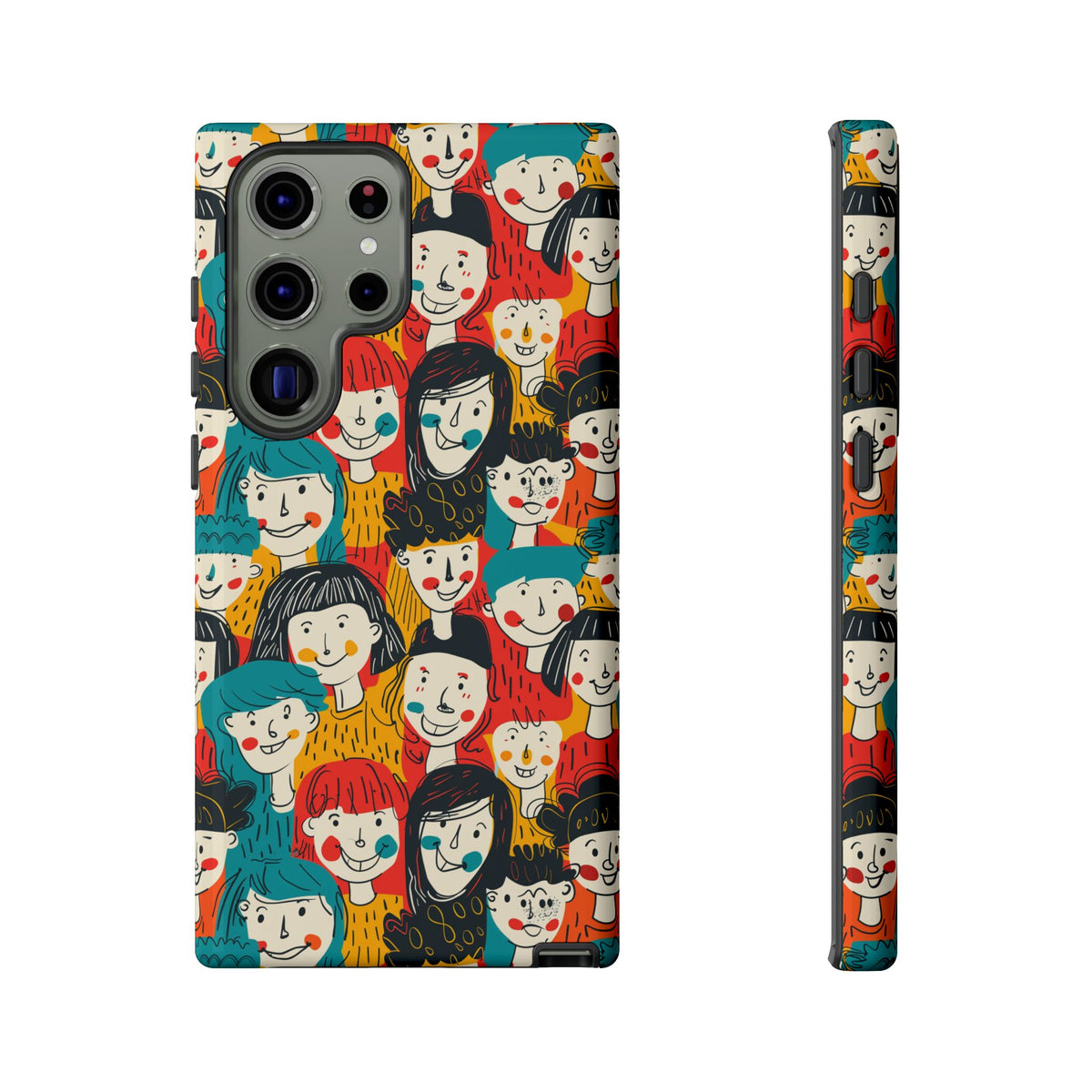 Happy Faces Phone Case – Joyful and Cheerful Design for a Bright Look 3