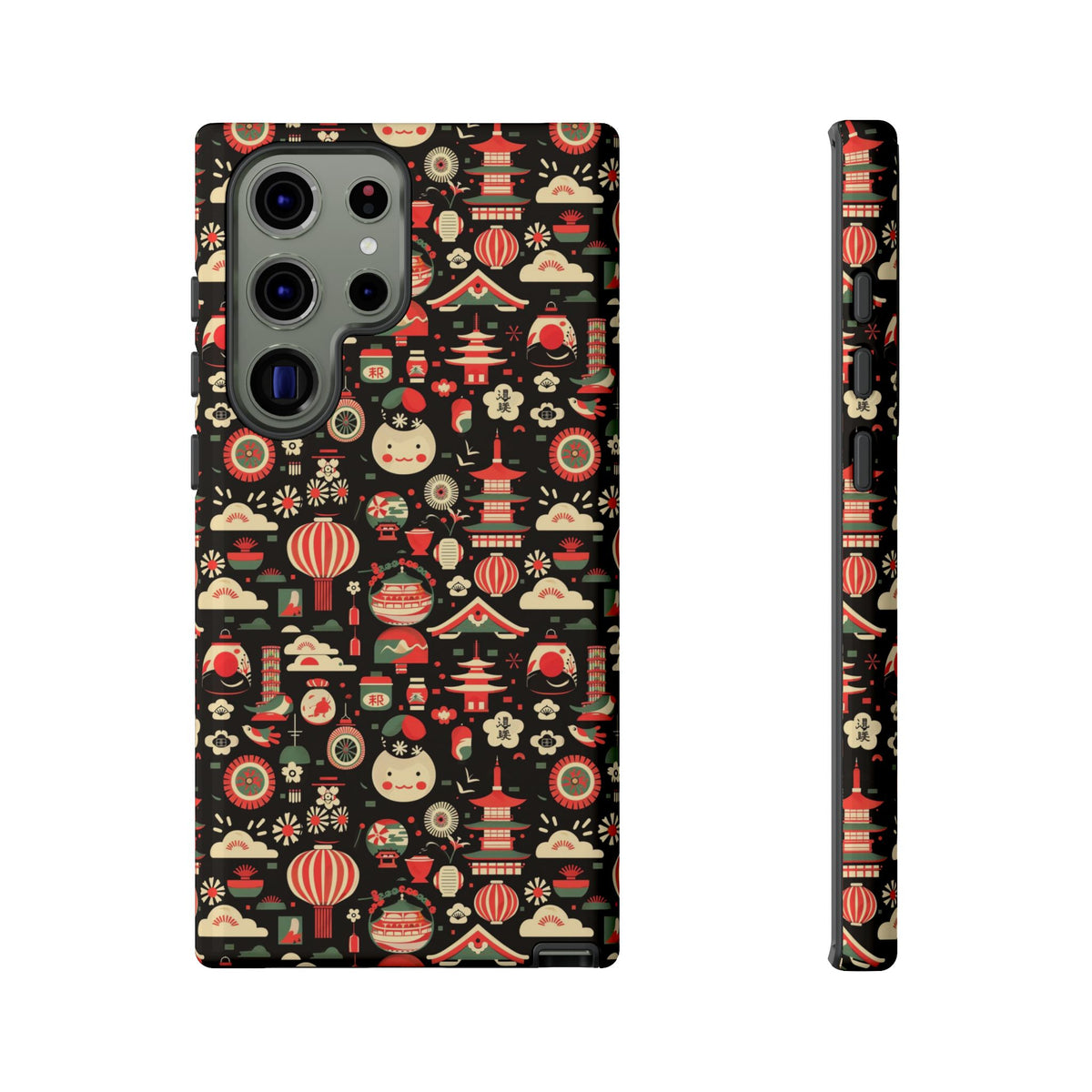 Japanese Pattern Phone Case – Elegant & Timeless Design for Your Phone 032