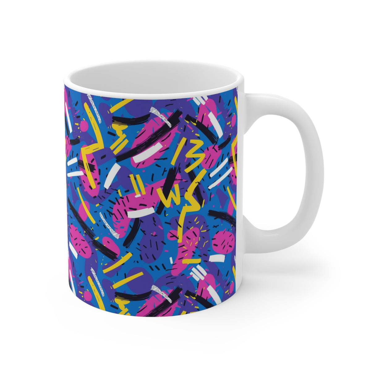 90s Retro Coffee Mug - Full Wrap Design 605