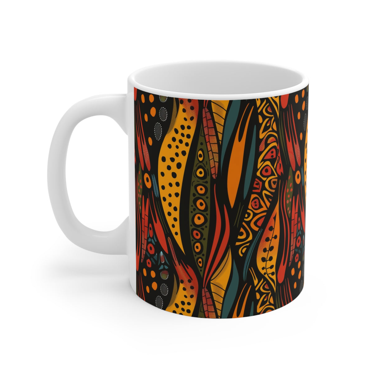 All-Over African Pattern Coffee Mug 697