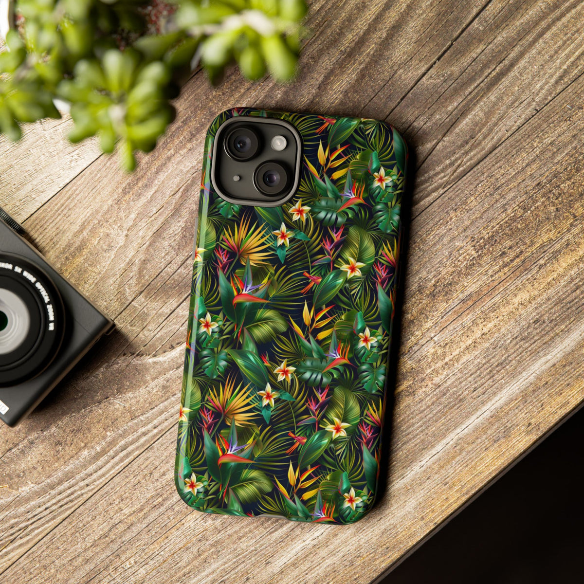 Jungle Pattern Phone Case – Exotic & Lush Design for Your Phone 348