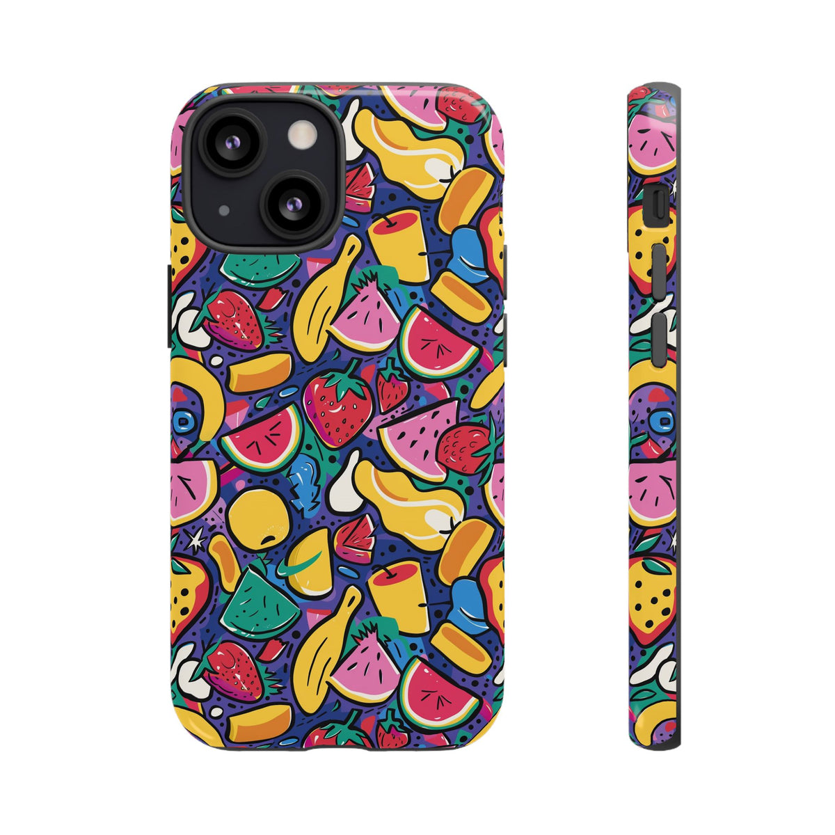 90s Themed Seamless Pattern Phone Case – Embrace Retro Style and Protection 316