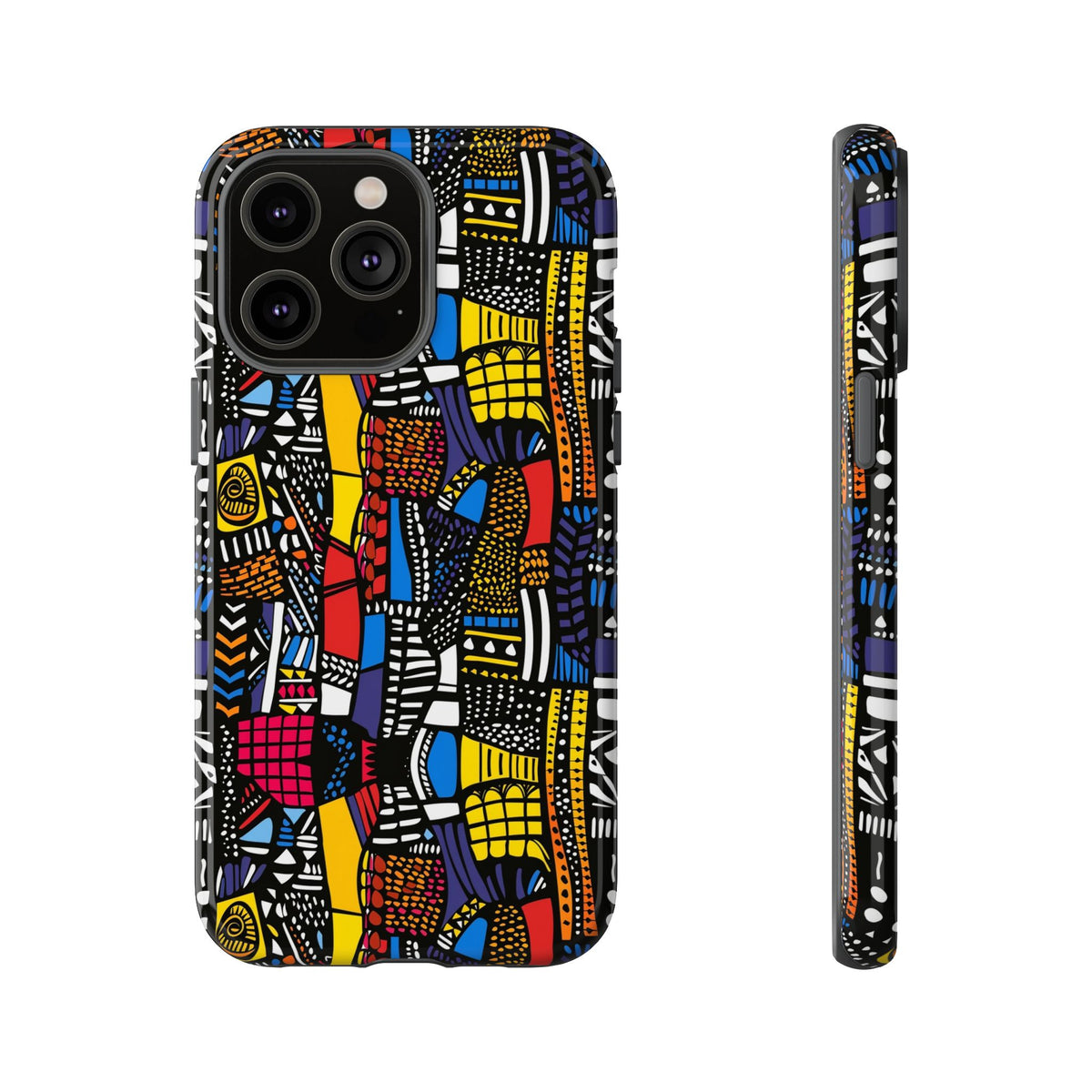 Stylish African Pattern Phone Case – Unique and Vibrant Protection 201