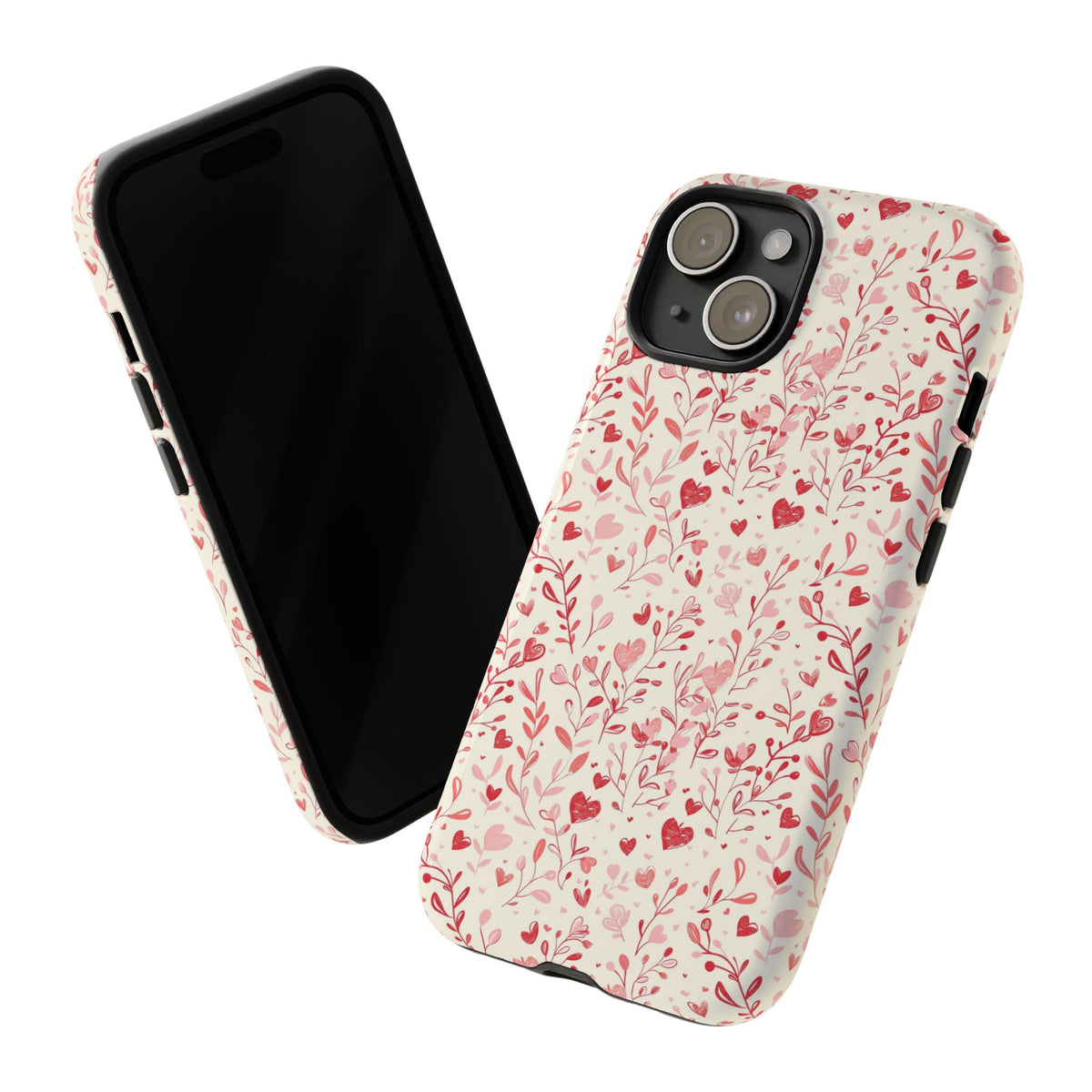 Heart Pattern Phone Case – Stylish & Loving Design for Your Device 823