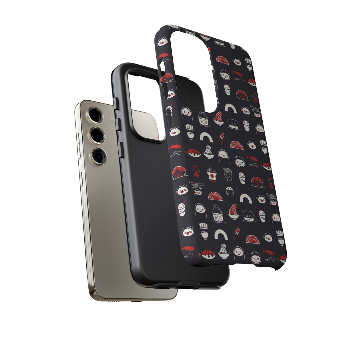 Japanese Pattern Phone Case – Elegant & Timeless Design for Your Phone 456