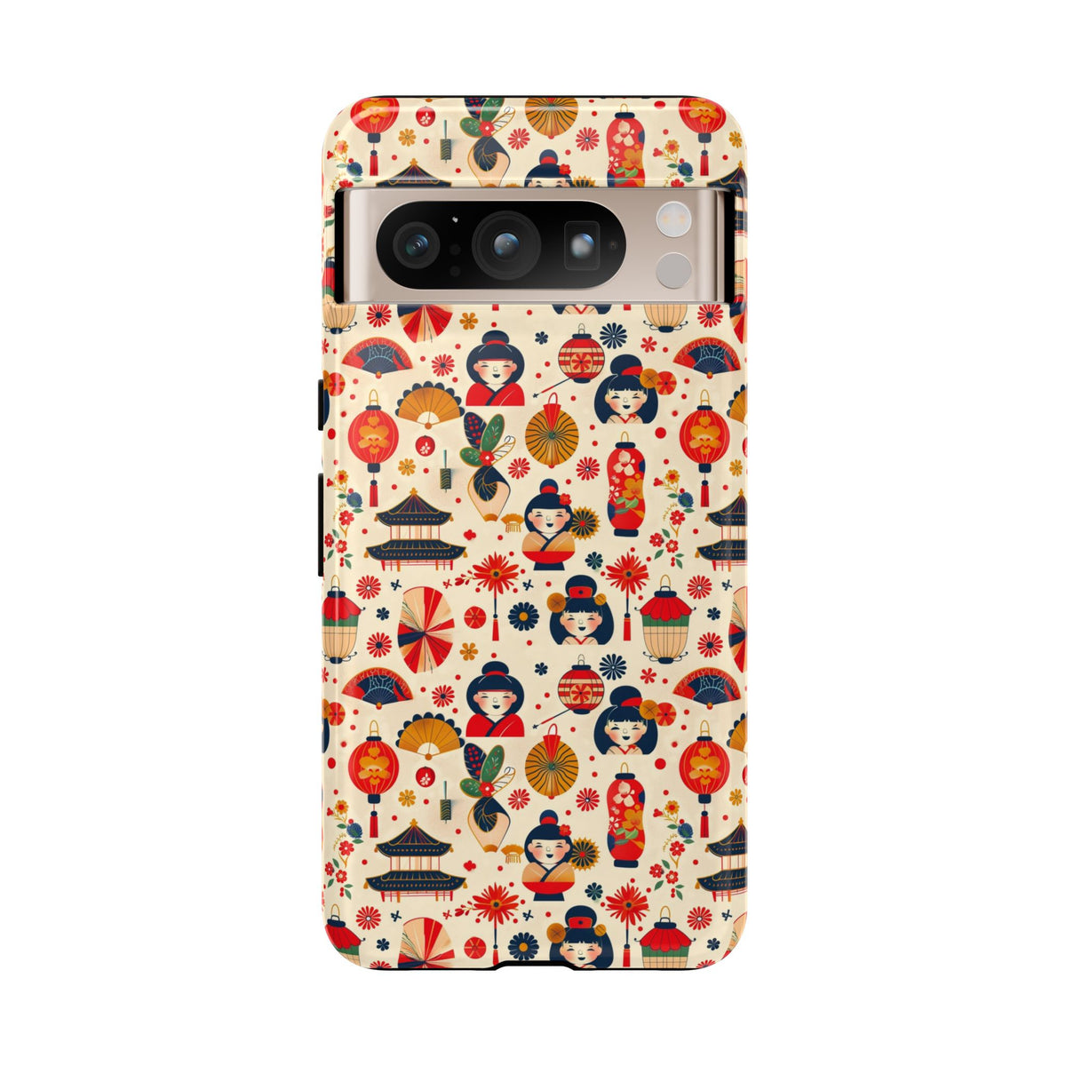 Japanese Pattern Phone Case – Elegant & Timeless Design for Your Phone 090