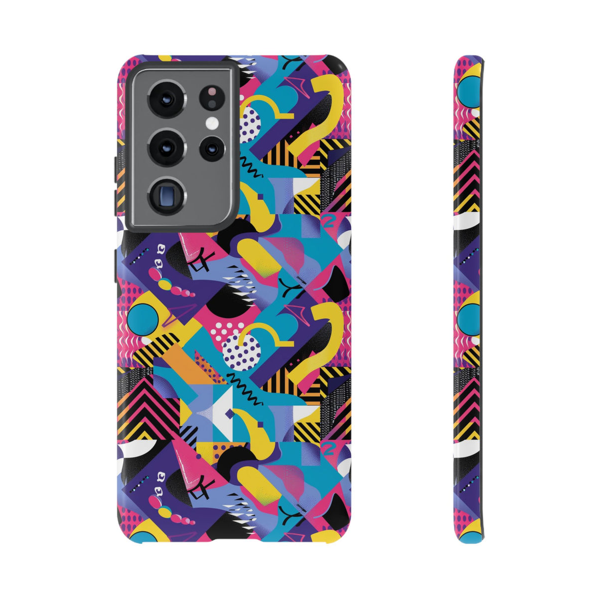 90s Themed Seamless Pattern Phone Case – Embrace Retro Style and Protection 303