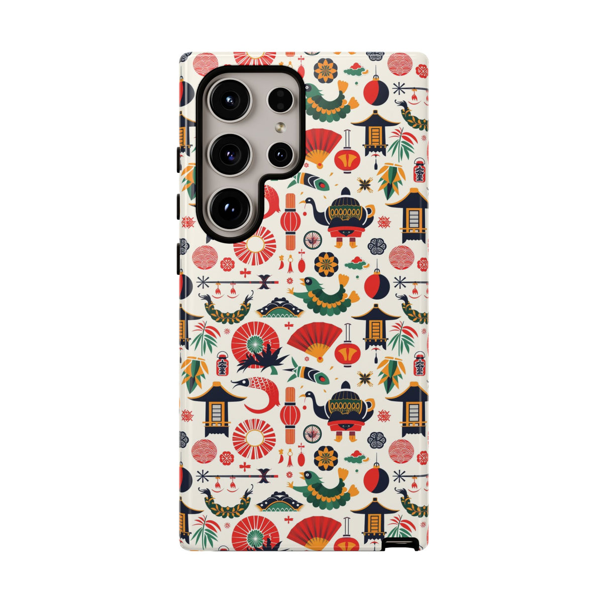 Japanese Pattern Phone Case – Elegant & Timeless Design for Your Phone 461