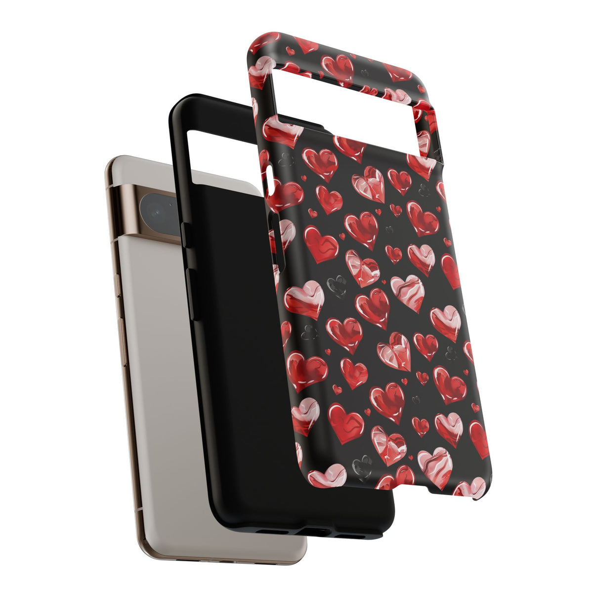 Heart Pattern Phone Case – Stylish & Loving Design for Your Device 365