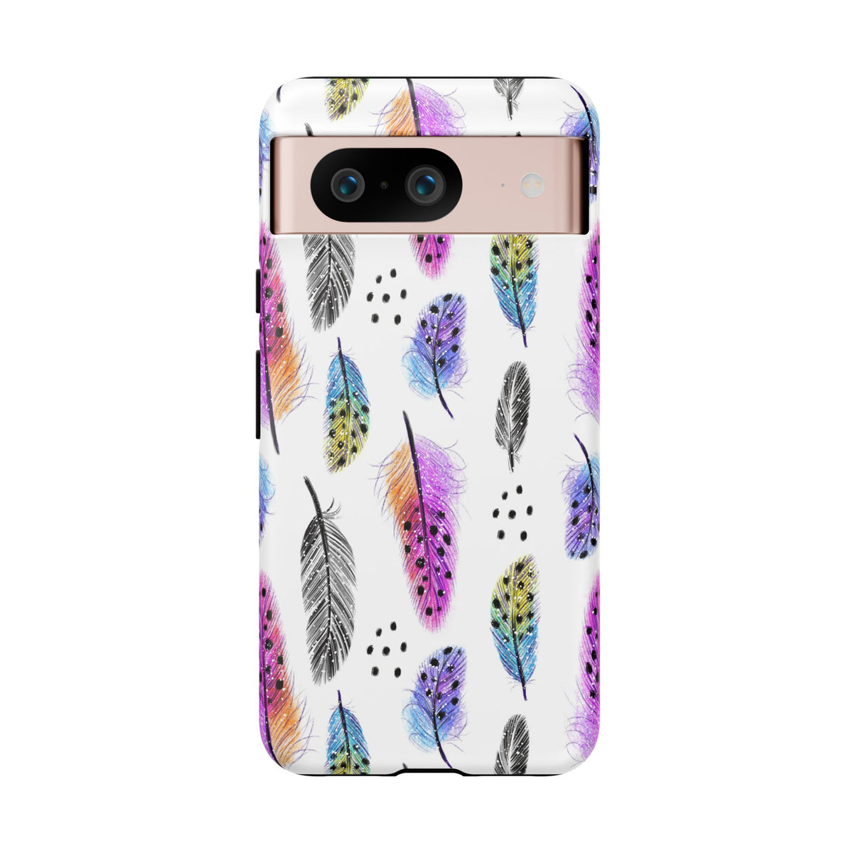 Feather Pattern Phone Case – Elegant & Durable Protection for Your Phone