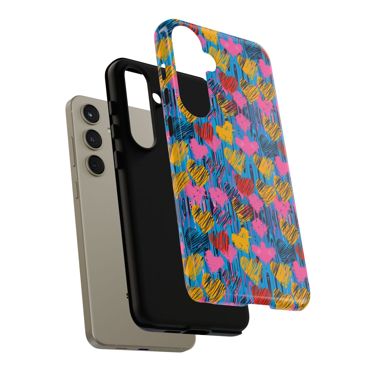 Heart Pattern Phone Case – Stylish & Loving Design for Your Device 262