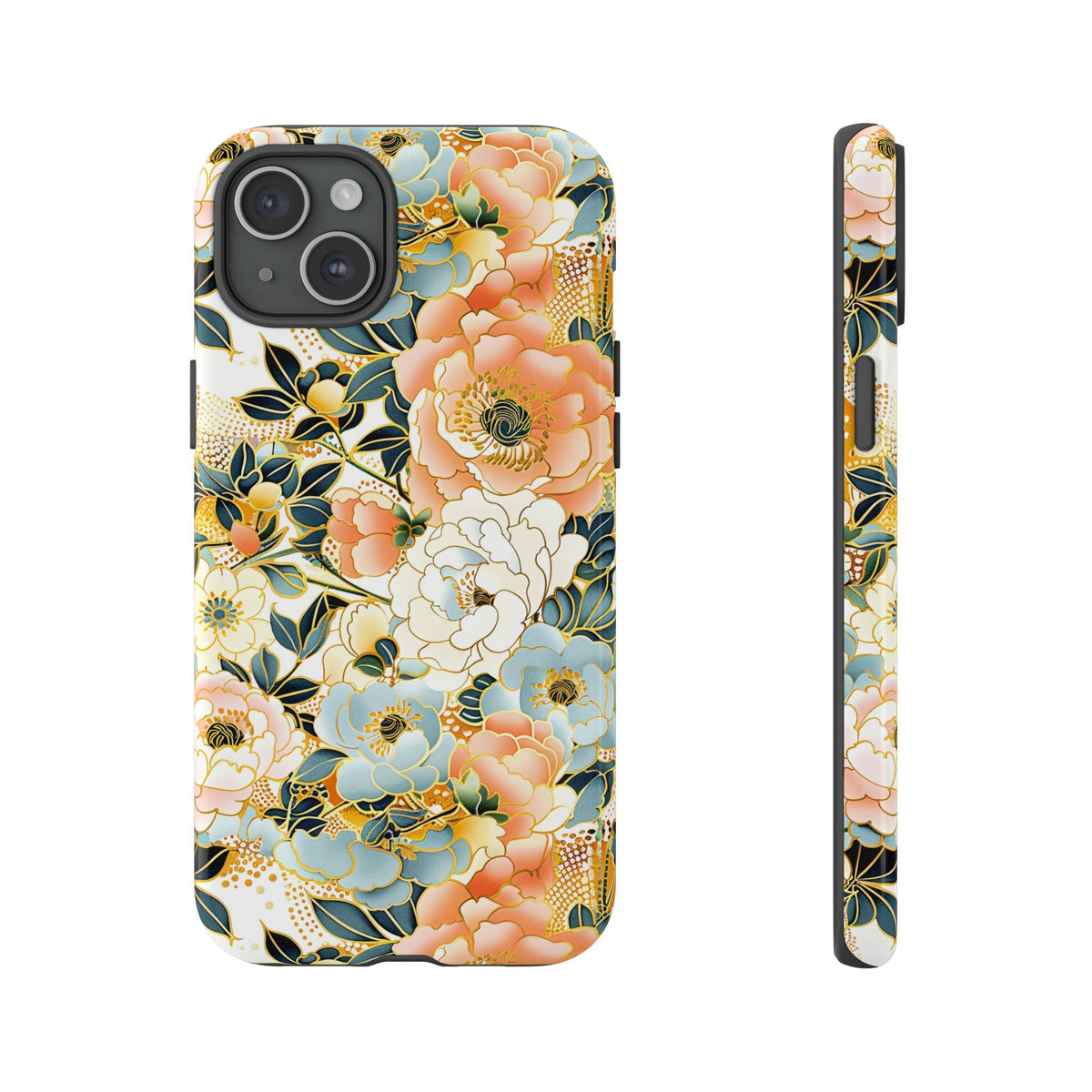 Japanese Blossom Asian Floral Design Phone Case – Elegant Floral Phone Cover 5