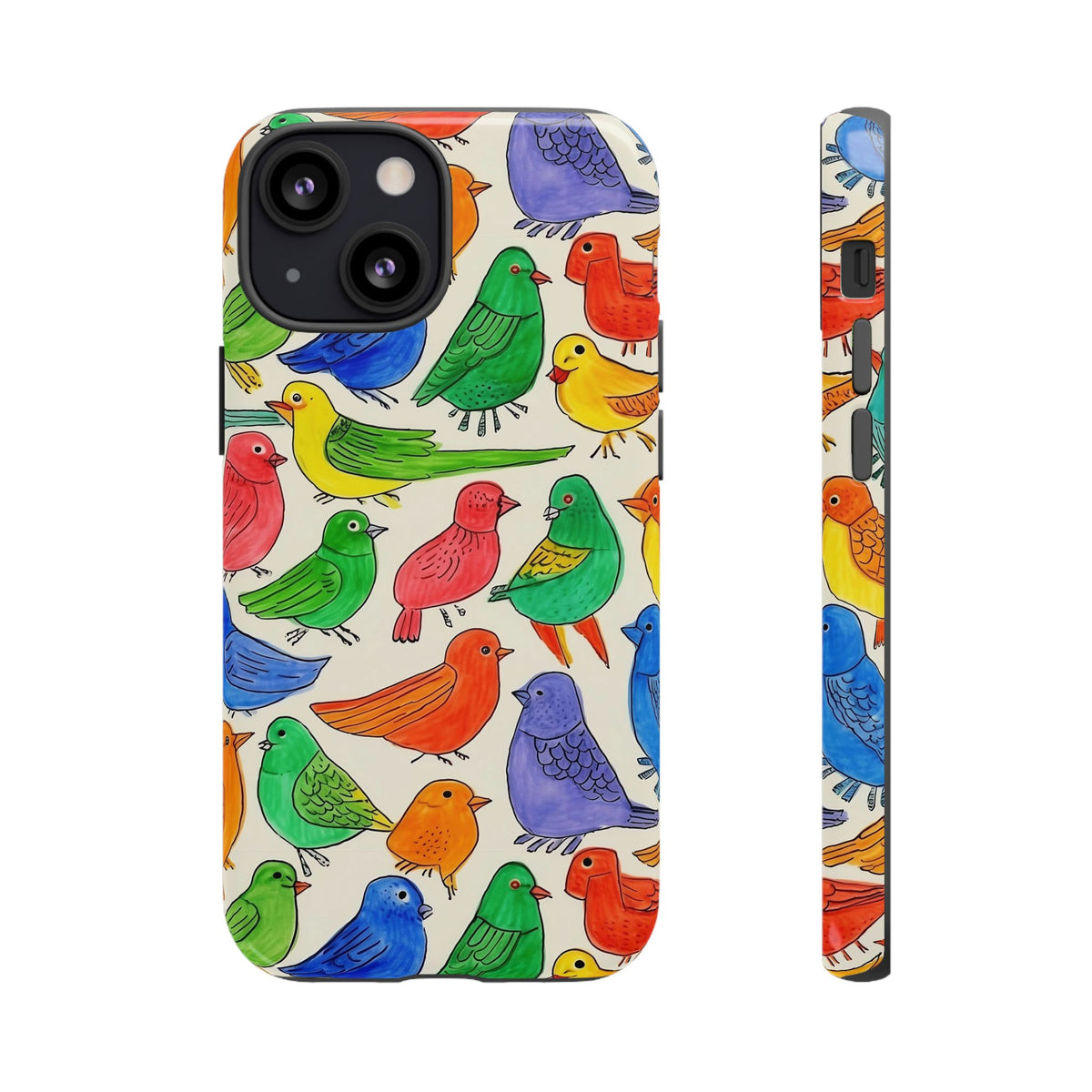 Birds Seamless Pattern Phone Case – Elegant and Timeless Avian Design 2