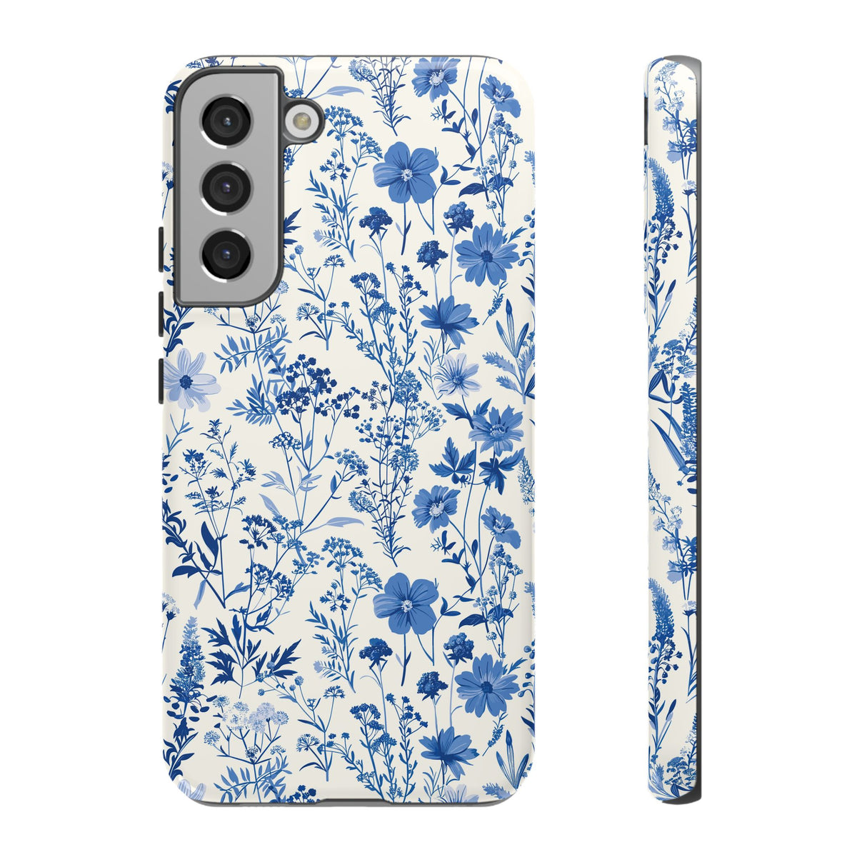 Blue French Toile Phone Case – Timeless Elegance and Classic Style