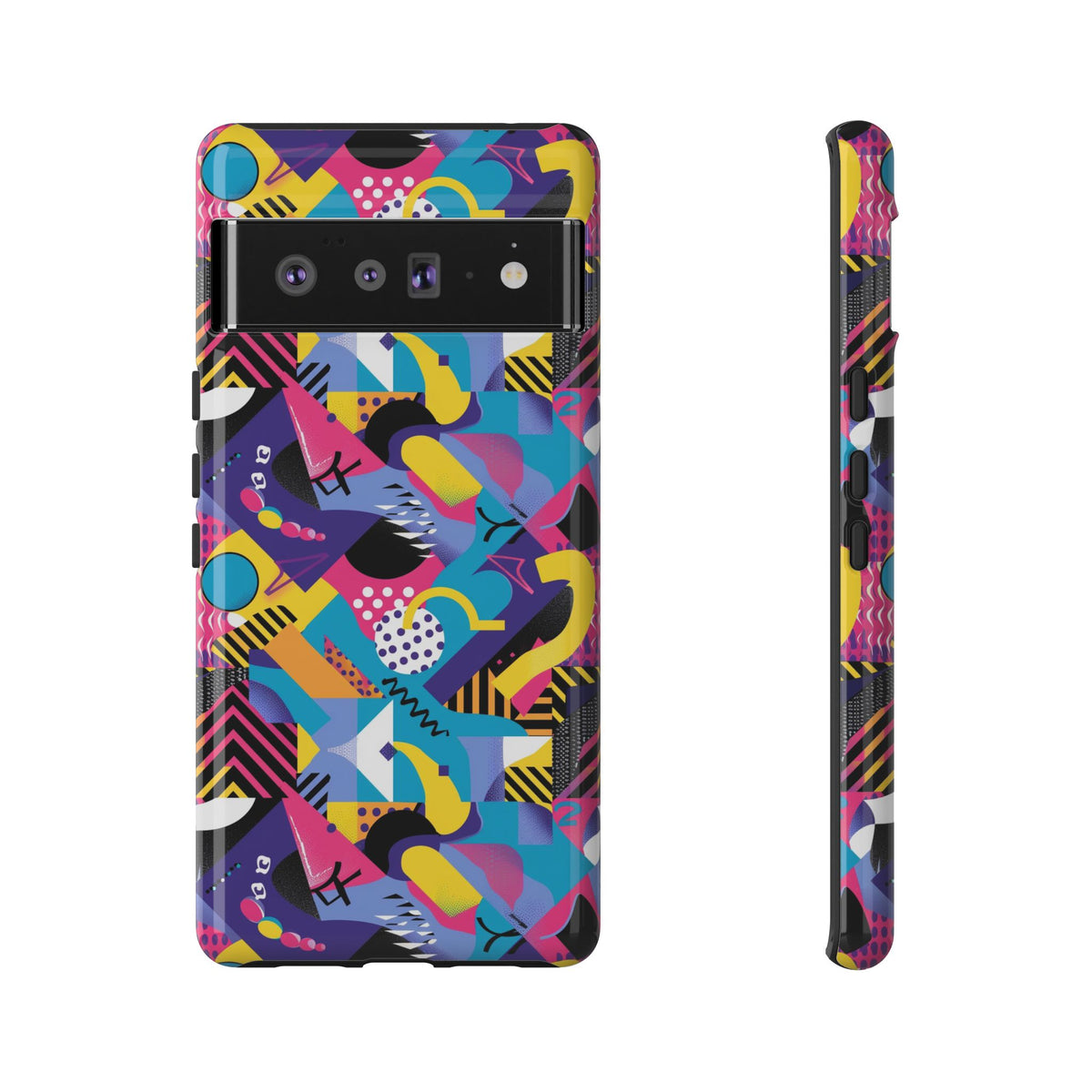 90s Themed Seamless Pattern Phone Case – Embrace Retro Style and Protection 303