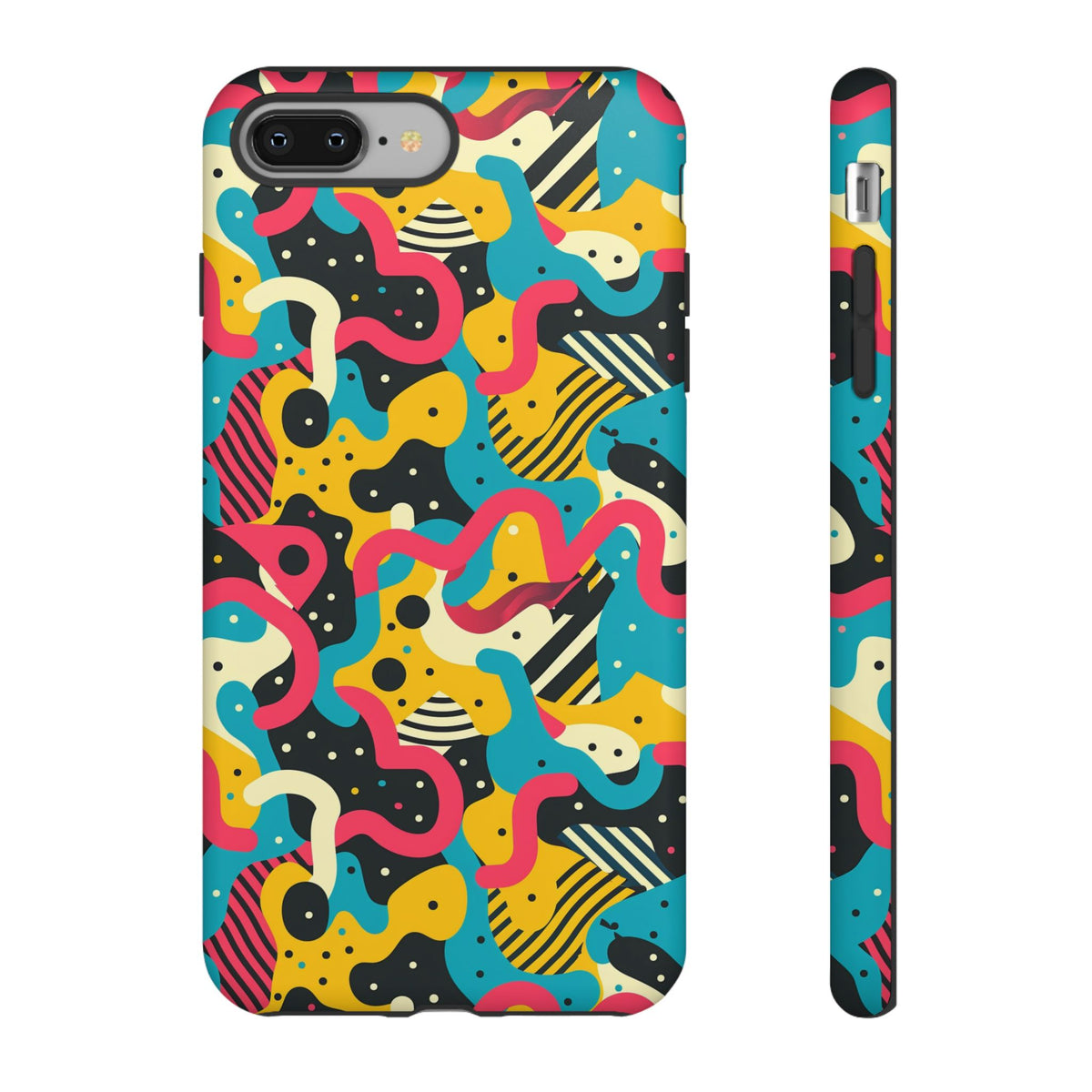 90s Themed Seamless Pattern Phone Case – Embrace Retro Style and Protection 238