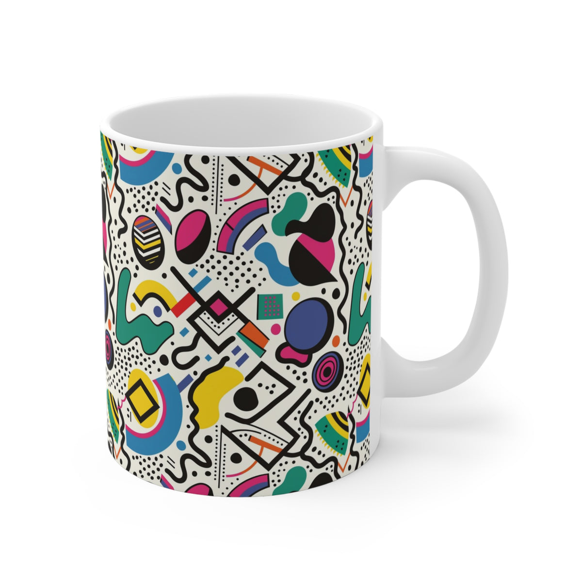 90s Retro Coffee Mug - Full Wrap Design 527