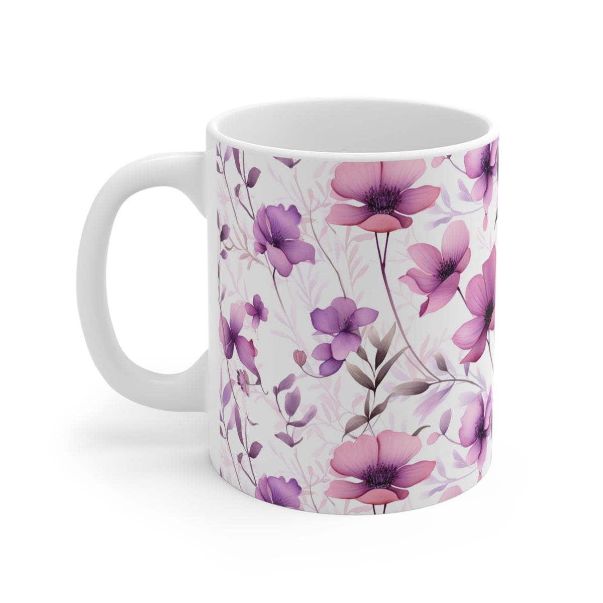 Various Watercolor Design All Over Coffee Mug – Unique Artistic Ceramic Coffee Cup 701