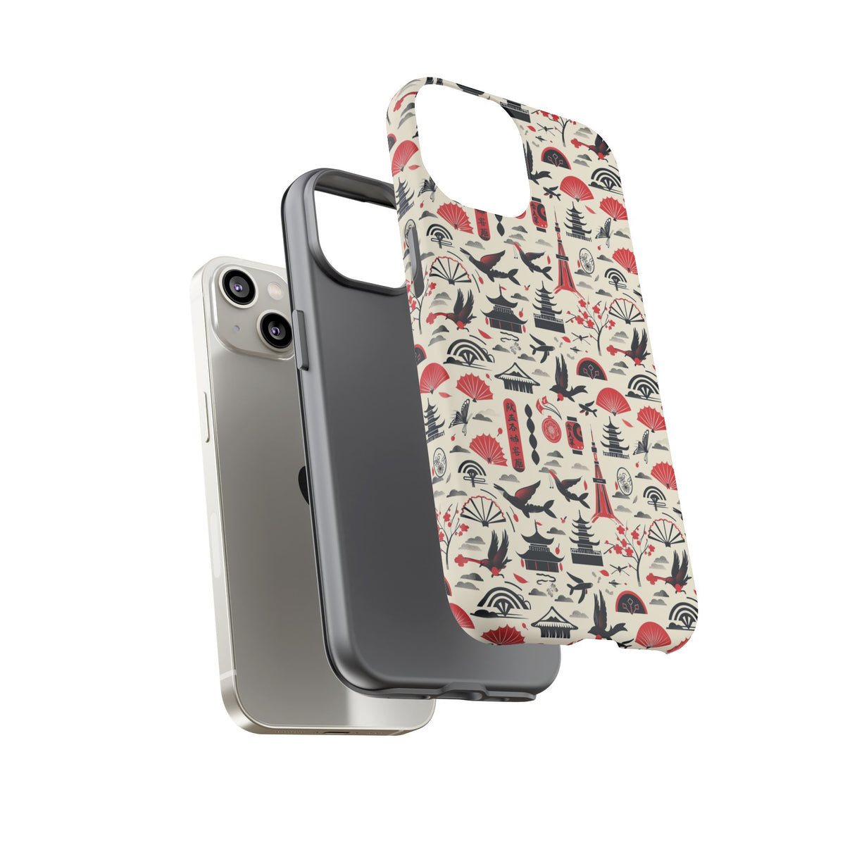 Japanese Pattern Phone Case – Elegant & Timeless Design for Your Phone 067