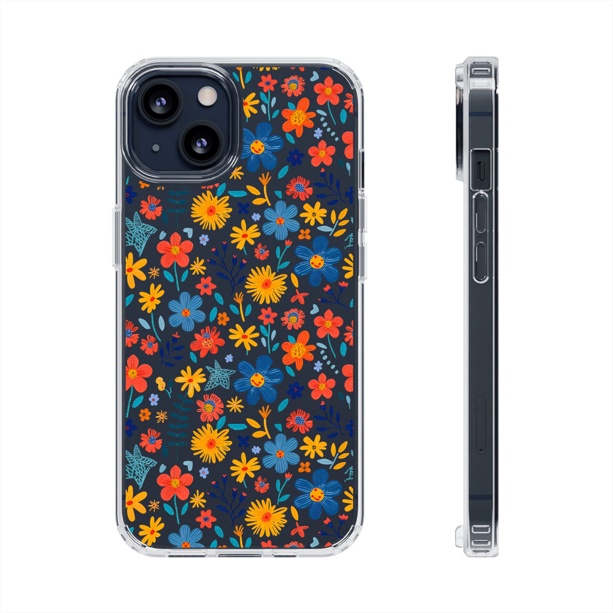 Wild Flowers Garden Stitch Phone Case – Nature-Inspired Floral Design 4