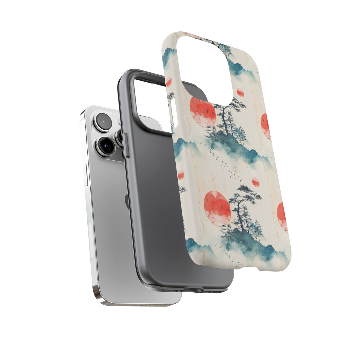 Japanese Pattern Phone Case – Elegant & Timeless Design for Your Phone 055