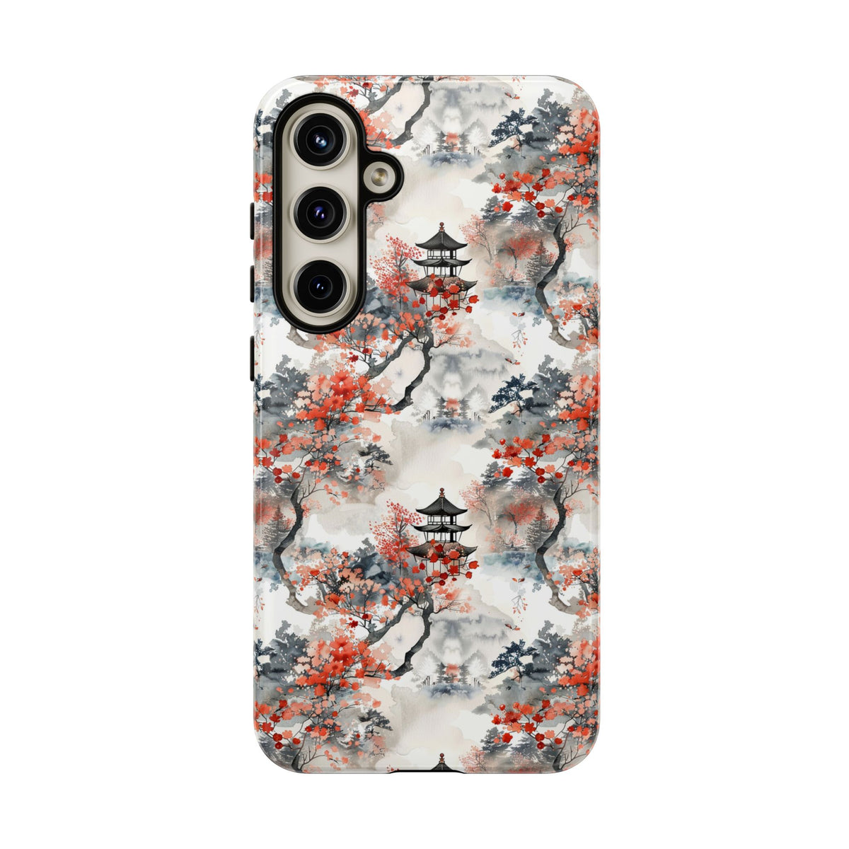 Japanese Pattern Phone Case – Elegant & Timeless Design for Your Phone 096