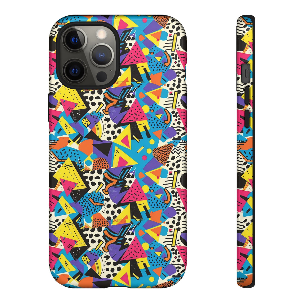 90s Themed Seamless Pattern Phone Case – Embrace Retro Style and Protection 231