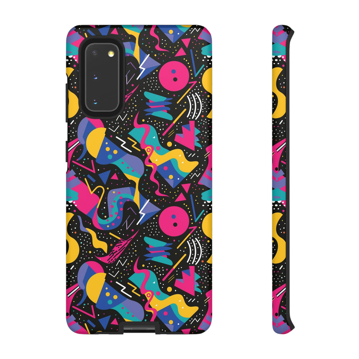 90s Themed Seamless Pattern Phone Case – Embrace Retro Style and Protection 302