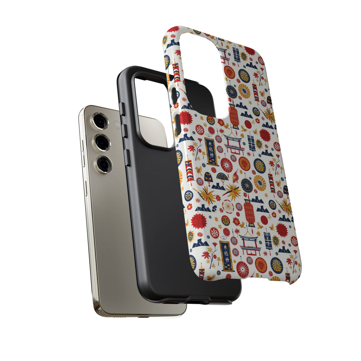 Japanese Pattern Phone Case – Elegant & Timeless Design for Your Phone 118