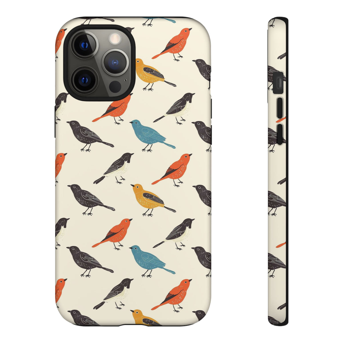 Birds Seamless Pattern Phone Case – Elegant and Timeless Avian Design 5