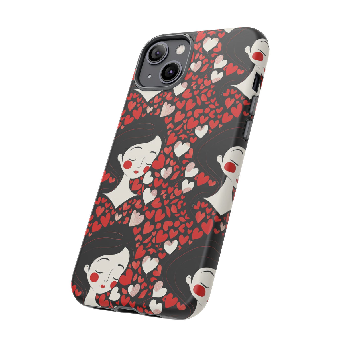 Heart Pattern Phone Case – Stylish & Loving Design for Your Device 232