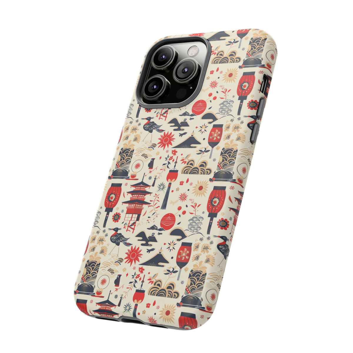 Japanese Pattern Phone Case – Elegant & Timeless Design for Your Phone 024