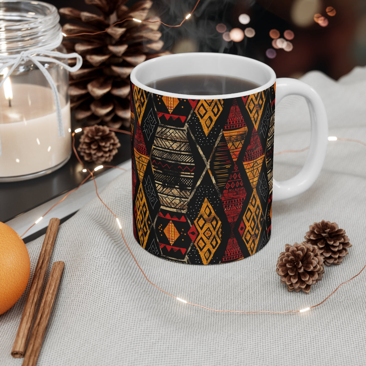 All-Over African Pattern Coffee Mug 564