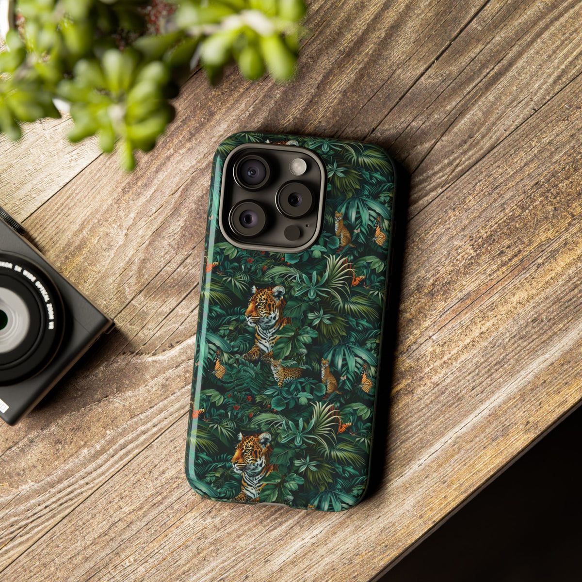 Jungle Pattern Phone Case – Exotic & Lush Design for Your Phone 326