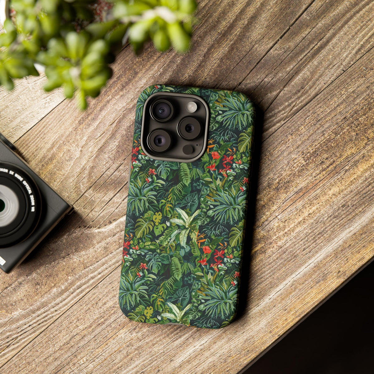 Jungle Pattern Phone Case – Exotic & Lush Design for Your Phone 323