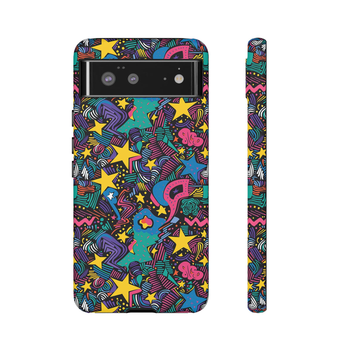 90s Themed Seamless Pattern Phone Case – Embrace Retro Style and Protection 227