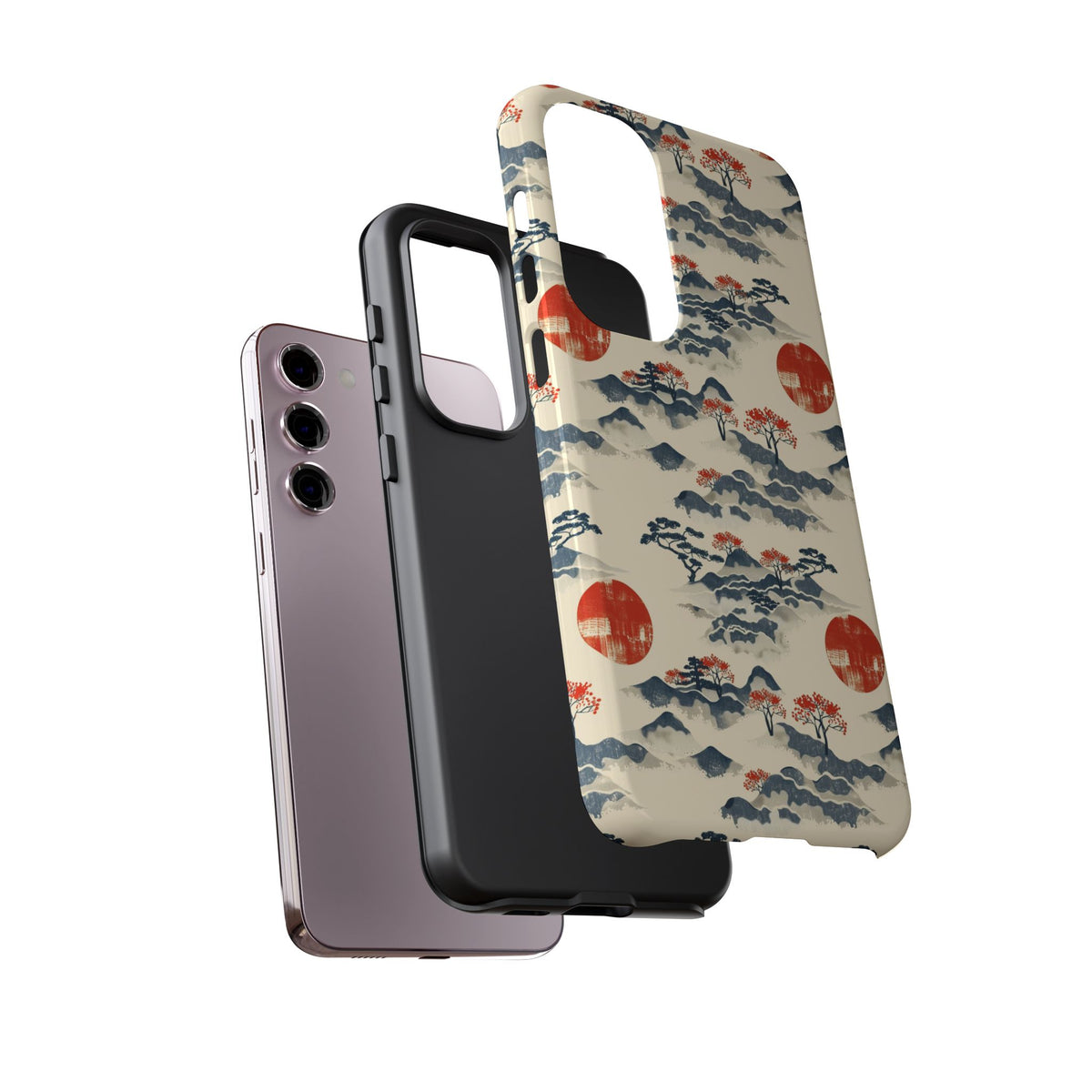 Japanese Pattern Phone Case – Elegant & Timeless Design for Your Phone 085