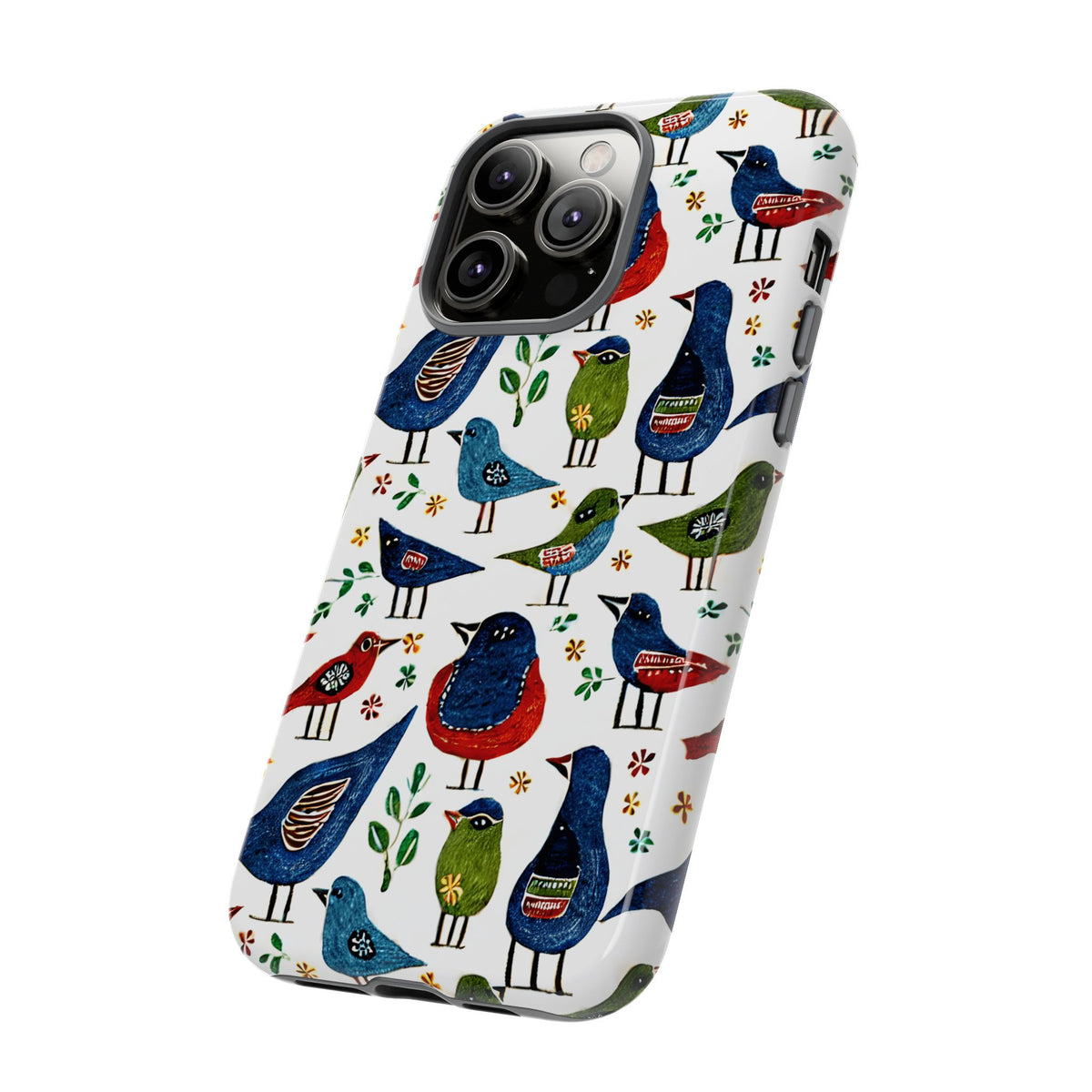 Birds Seamless Pattern Phone Case – Elegant and Timeless Avian Design 12