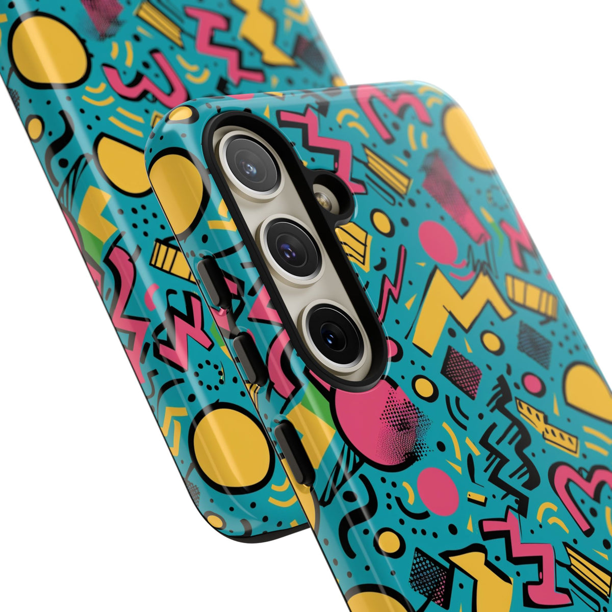 90s Themed Seamless Pattern Phone Case – Embrace Retro Style and Protection 253