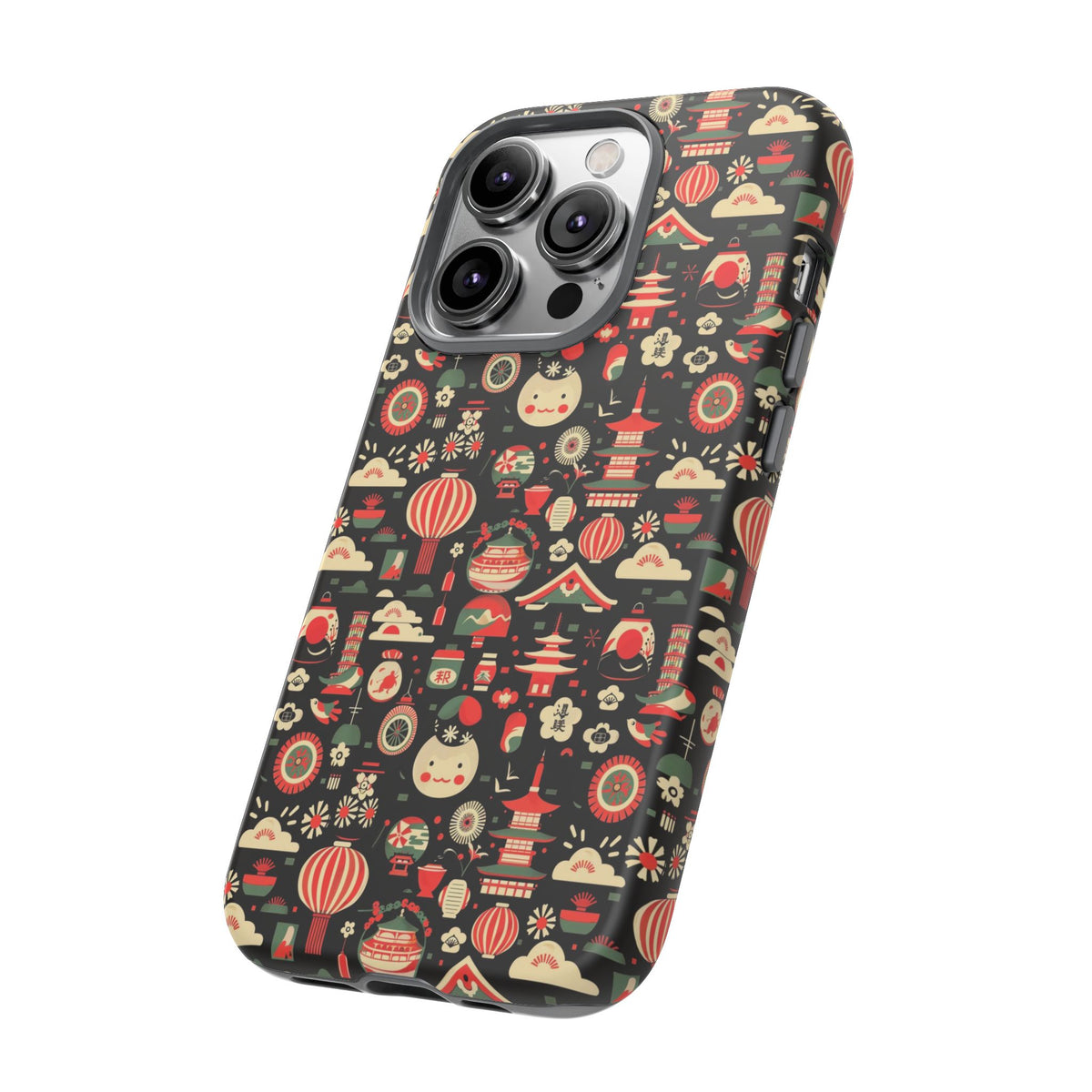 Japanese Pattern Phone Case – Elegant & Timeless Design for Your Phone 032