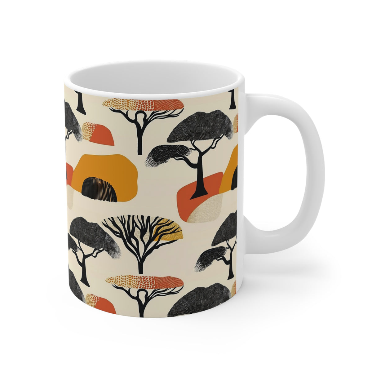 All-Over African Pattern Coffee Mug 668