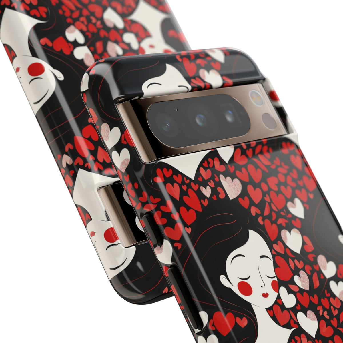 Heart Pattern Phone Case – Stylish & Loving Design for Your Device 232