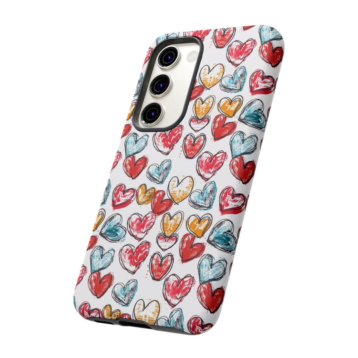 Heart Pattern Phone Case – Stylish & Loving Design for Your Device 235