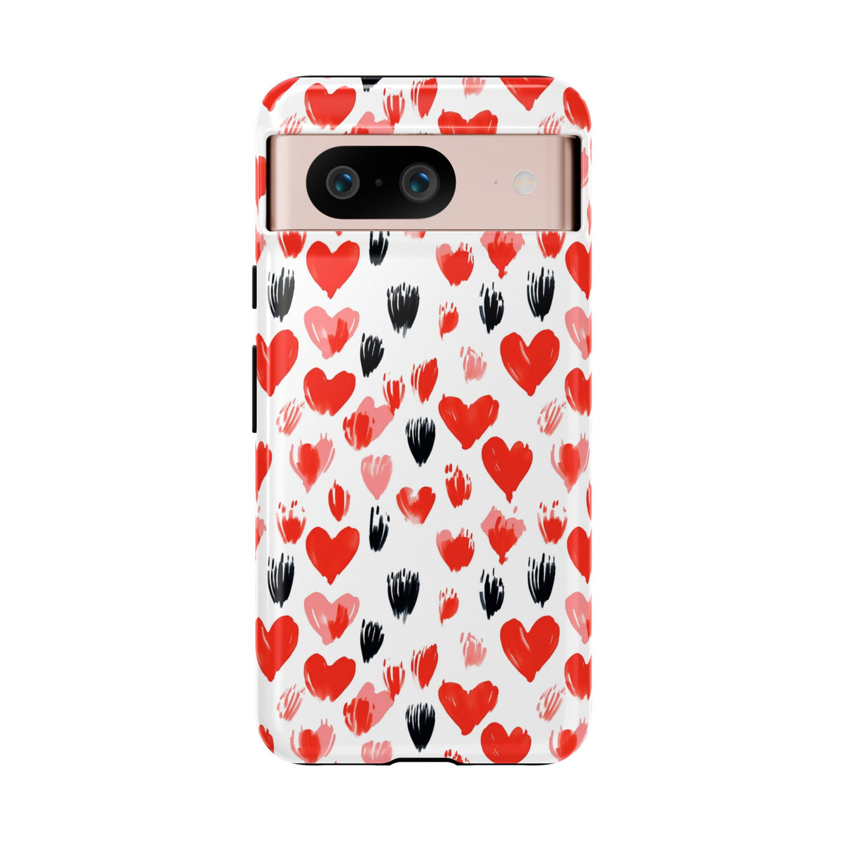 Heart Pattern Phone Case – Stylish & Loving Design for Your Device 366