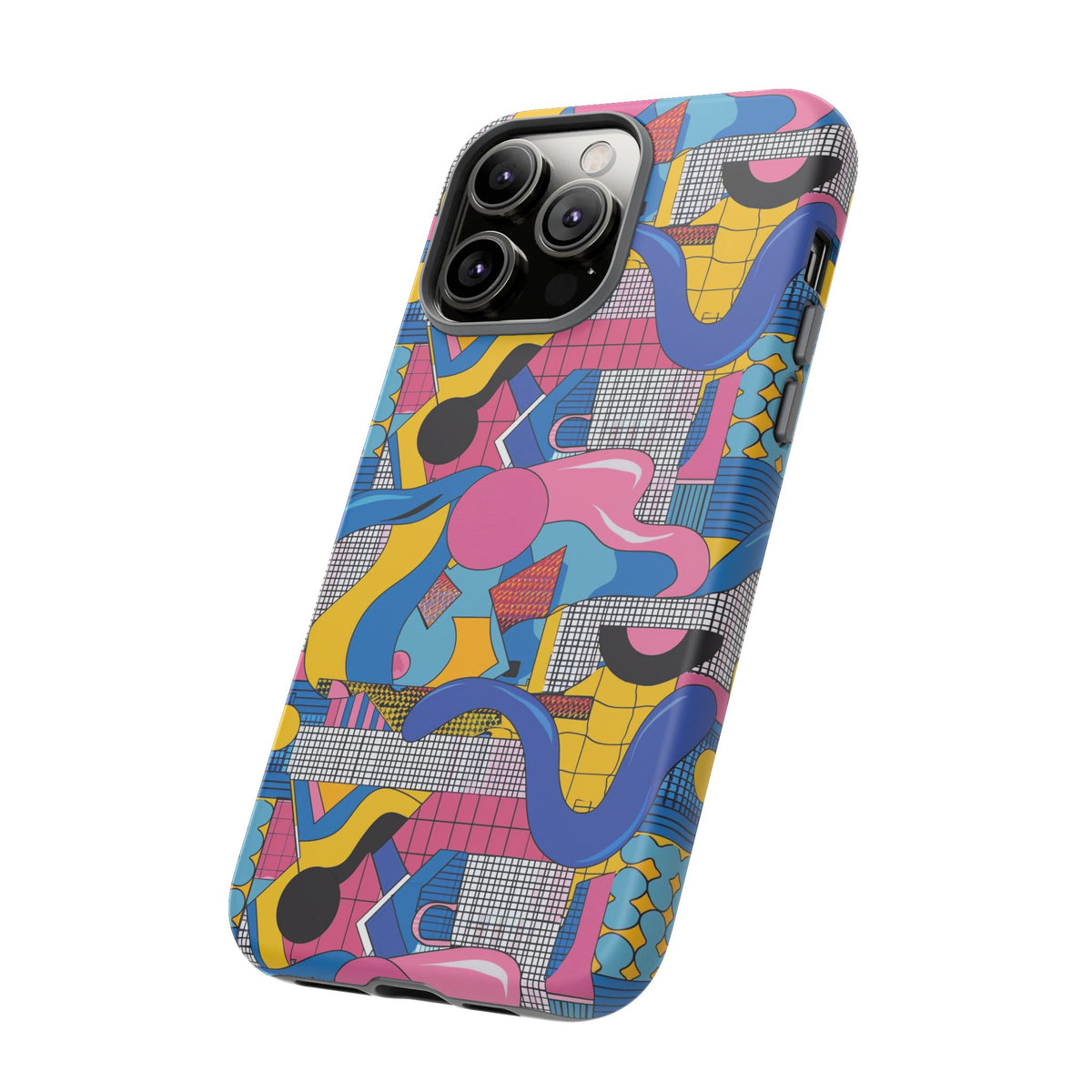 90s Themed Seamless Pattern Phone Case – Embrace Retro Style and Protection 224