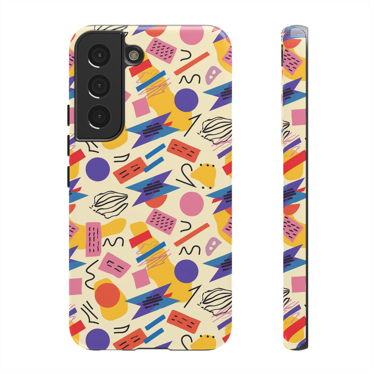 90s Themed Seamless Pattern Phone Case – Embrace Retro Style and Protection 270