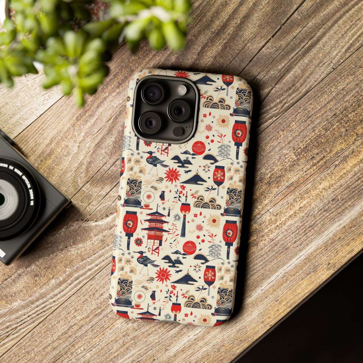 Japanese Pattern Phone Case – Elegant & Timeless Design for Your Phone 024